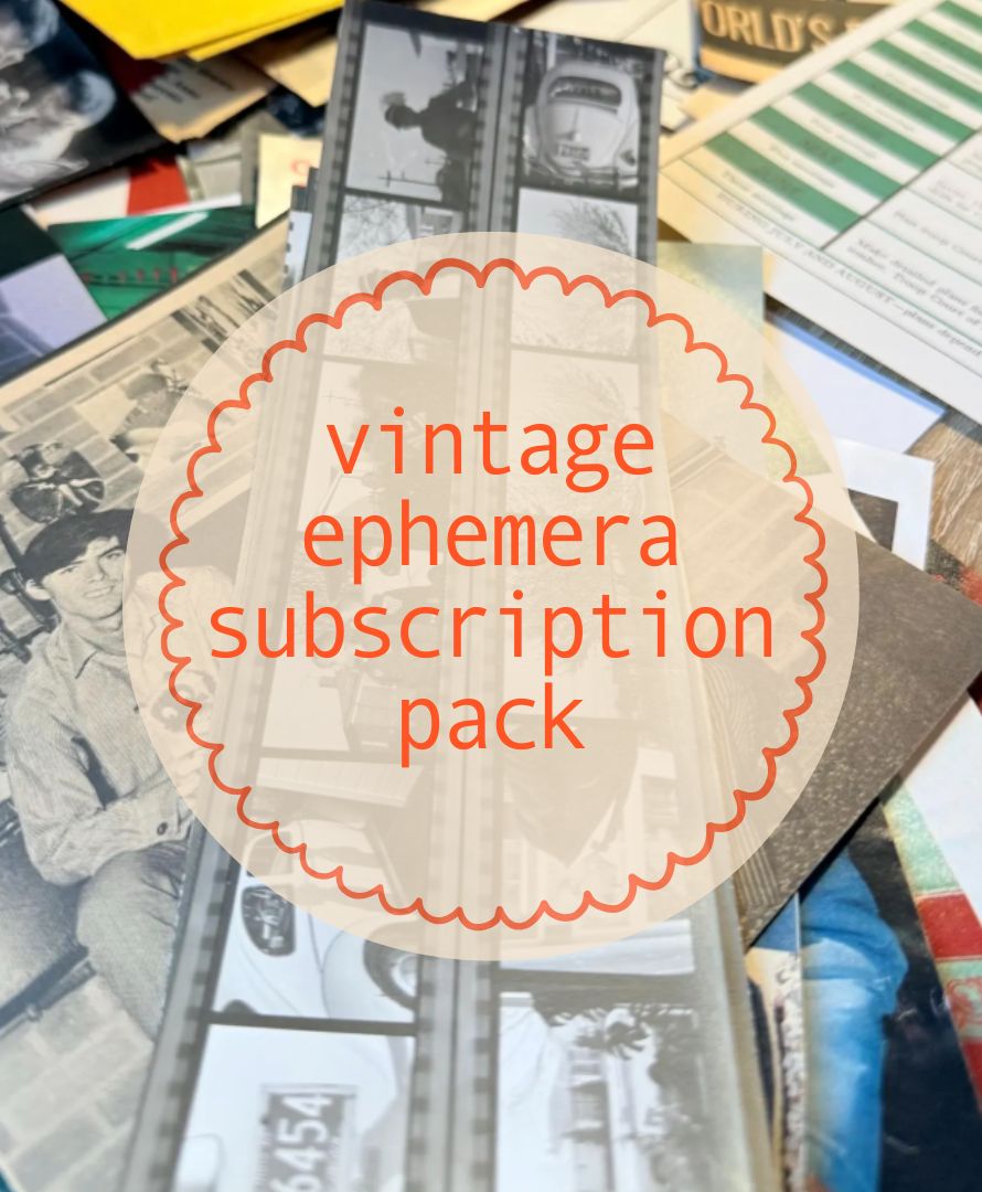 Vintage Ephemera Pack Subscription