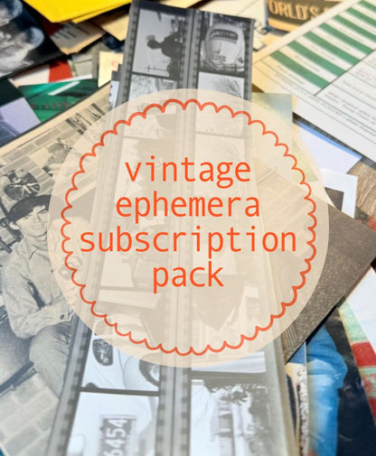 Vintage Ephemera Pack Subscription